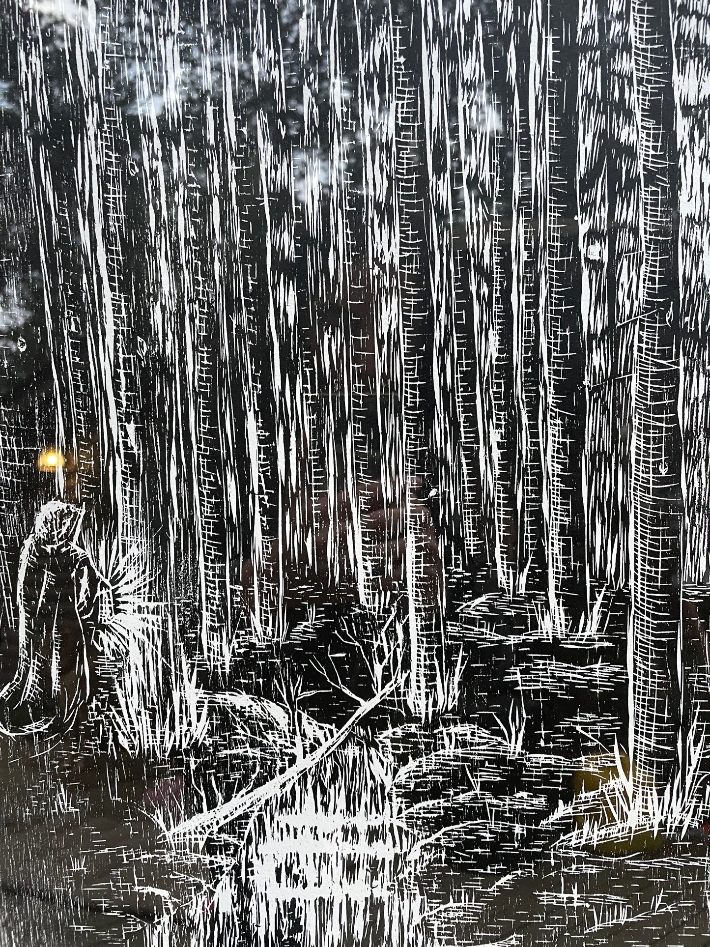 Xilografía "Nigromántico"