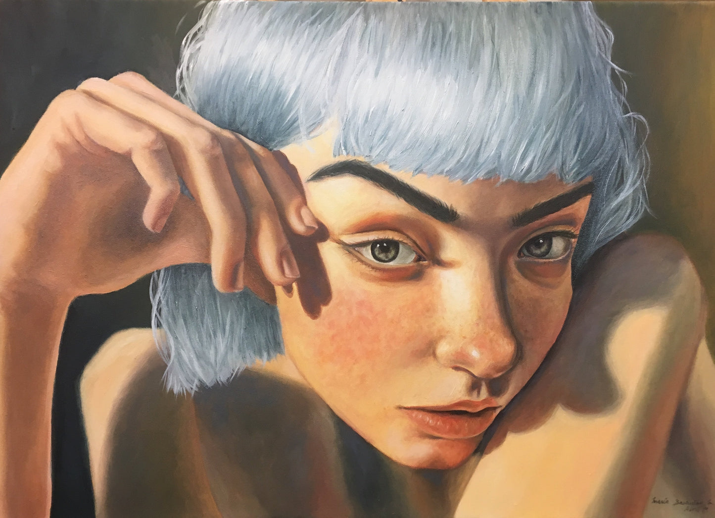 Print fine art "Alice" enmarcado 42x42cm