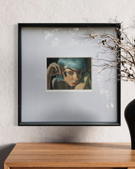 Print fine art "Alice" enmarcado 42x42cm