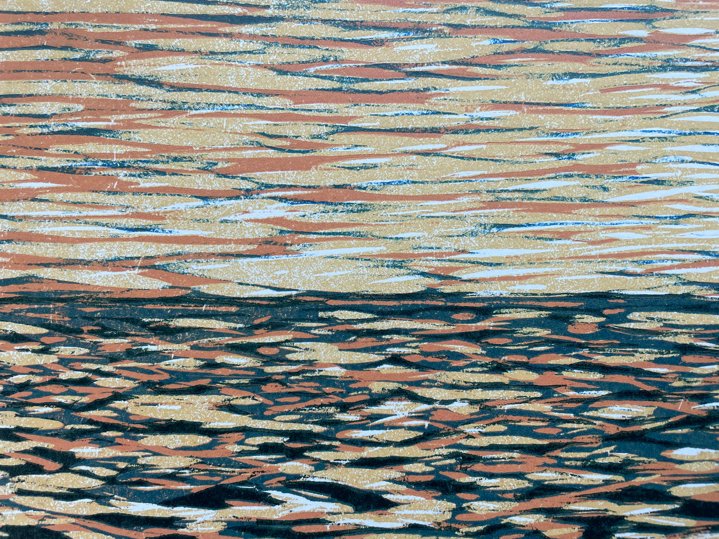 Xilografía "Marea" - extra grande