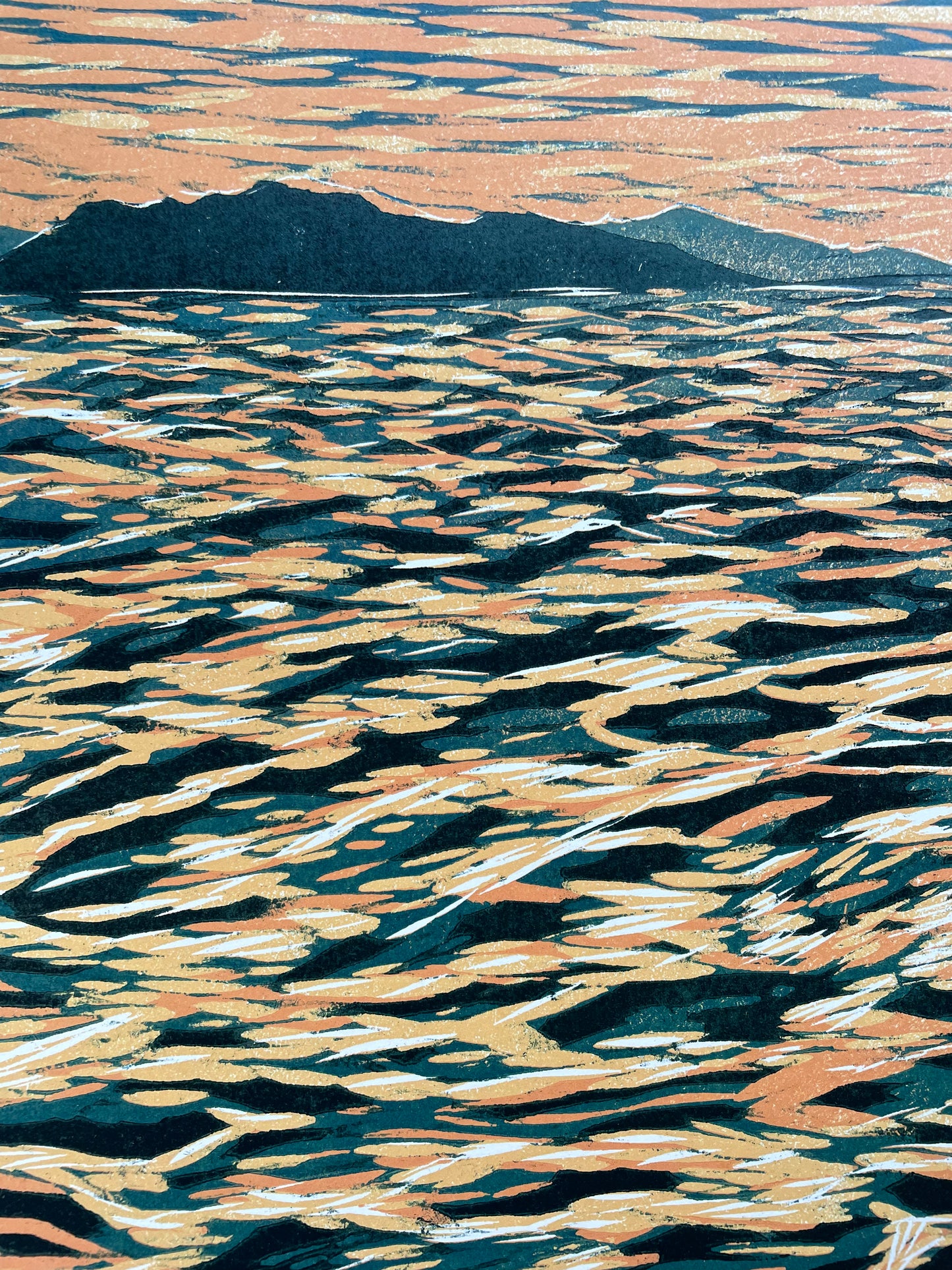 Xilografía "Marea" - extra grande