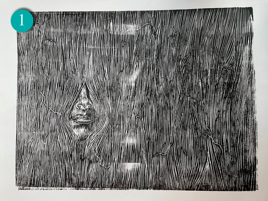 Xilografía Dríade - Pruebas de Estado