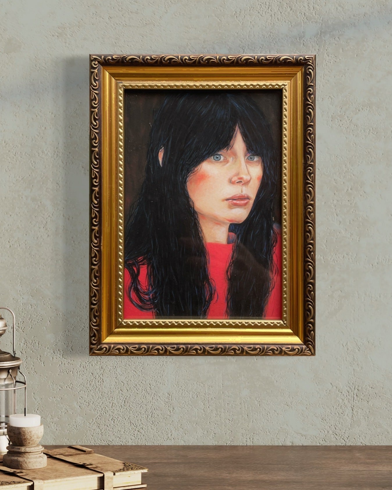 Impresión fine art "Blusa roja" - María Bascuñán