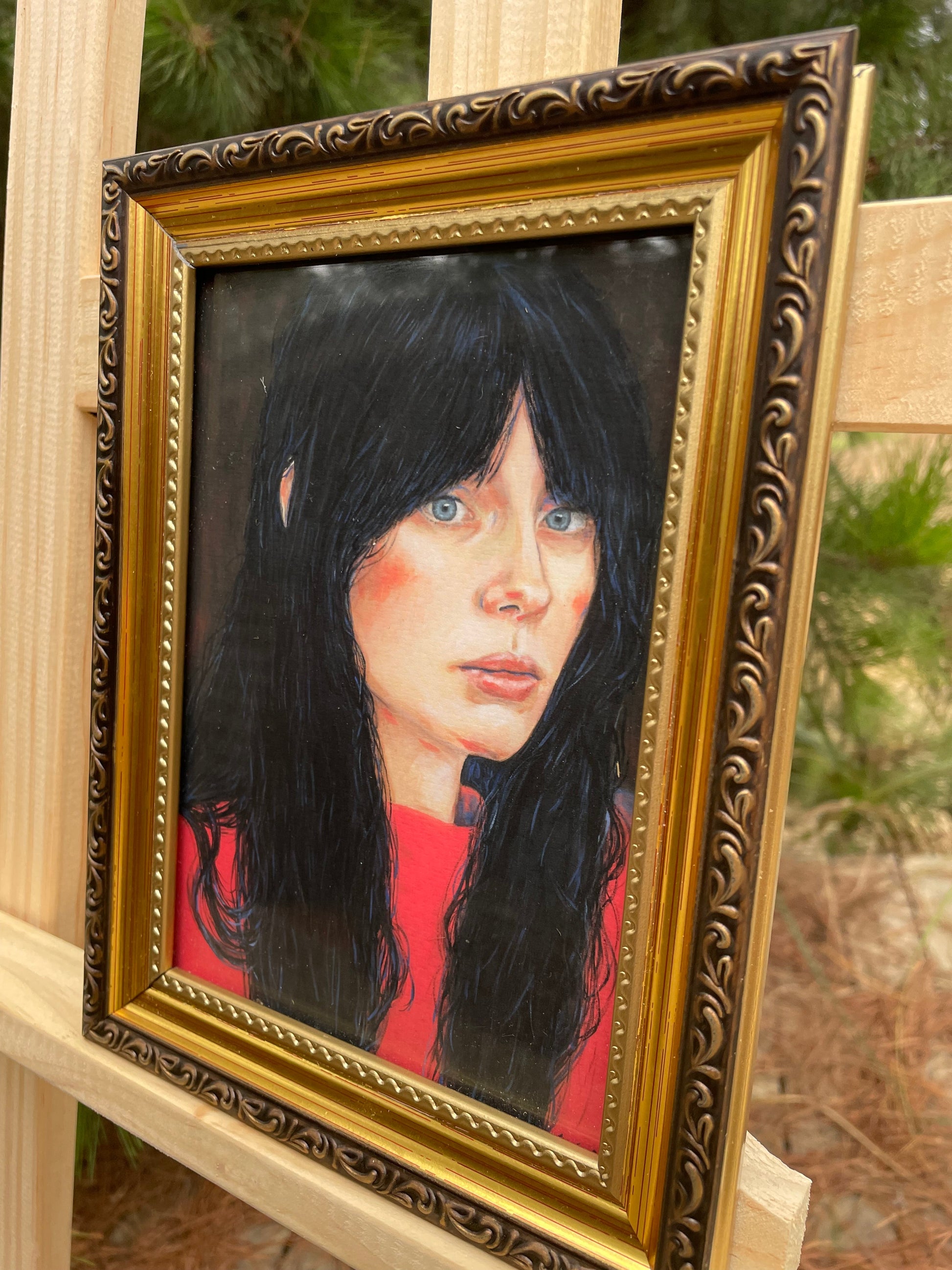 Impresión fine art "Blusa roja" - María Bascuñán