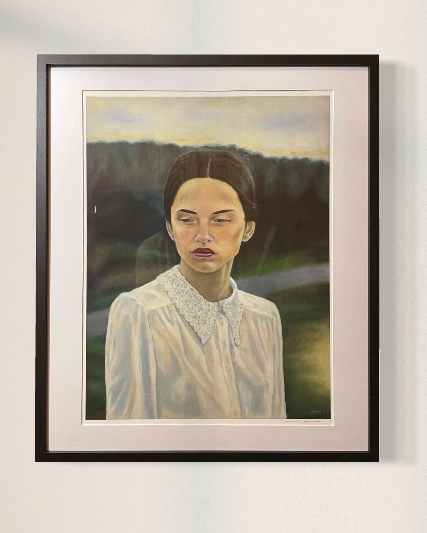 Impresión fine art "Julia" grande marco negro - María Bascuñán