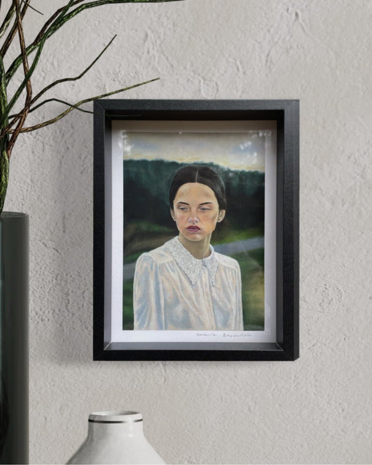 Impresión fine art "Julia" pequeño marco negro - María Bascuñán