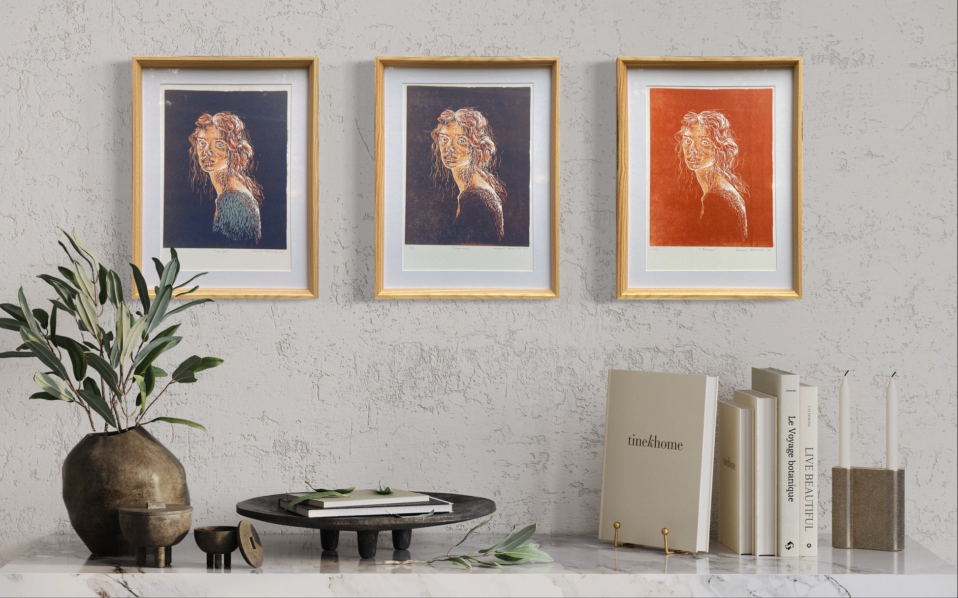 Set xilografías 3 etapas "Ivanova" - María Bascuñán