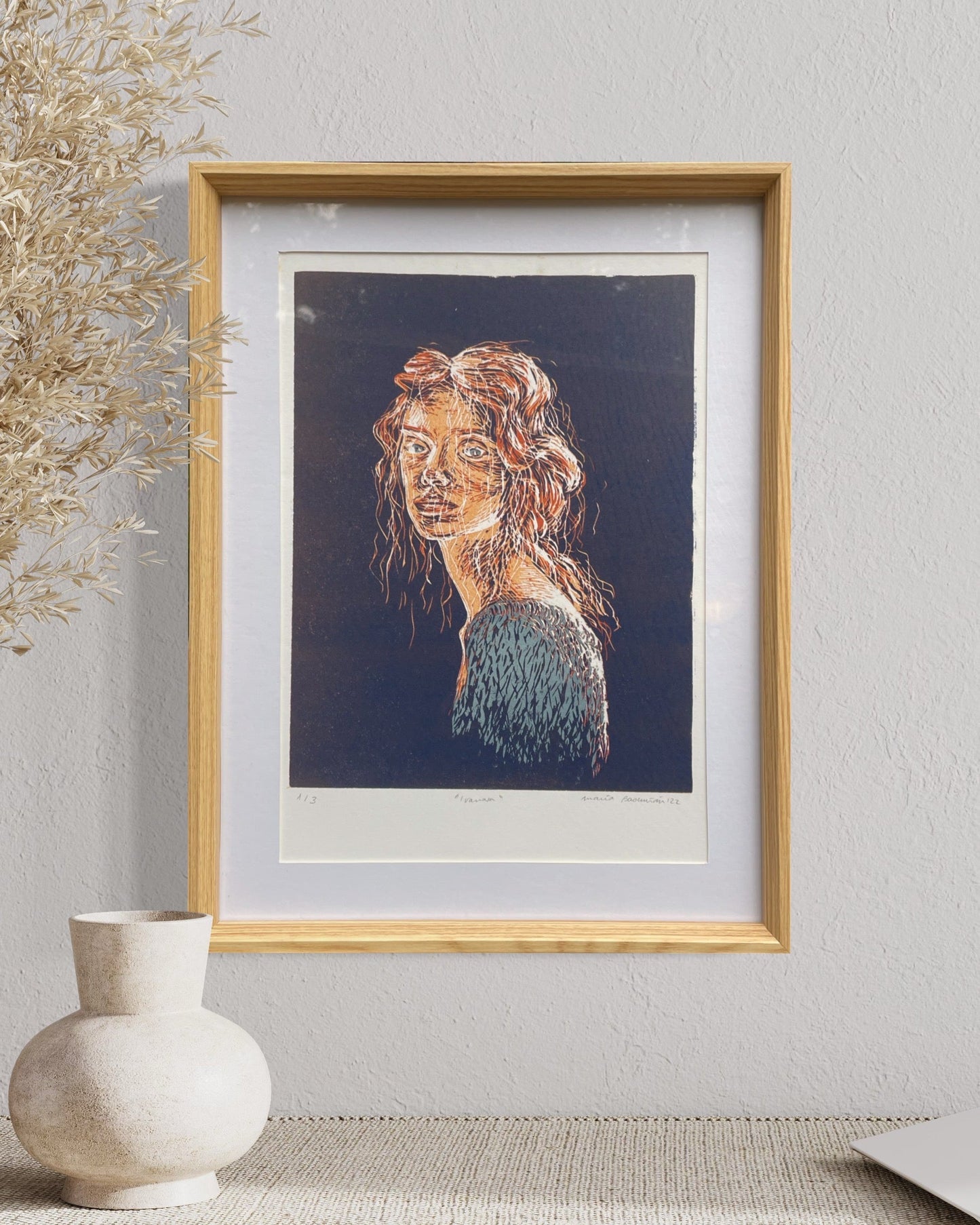 Xilografía "Ivanova" Etapa 3 - María Bascuñán