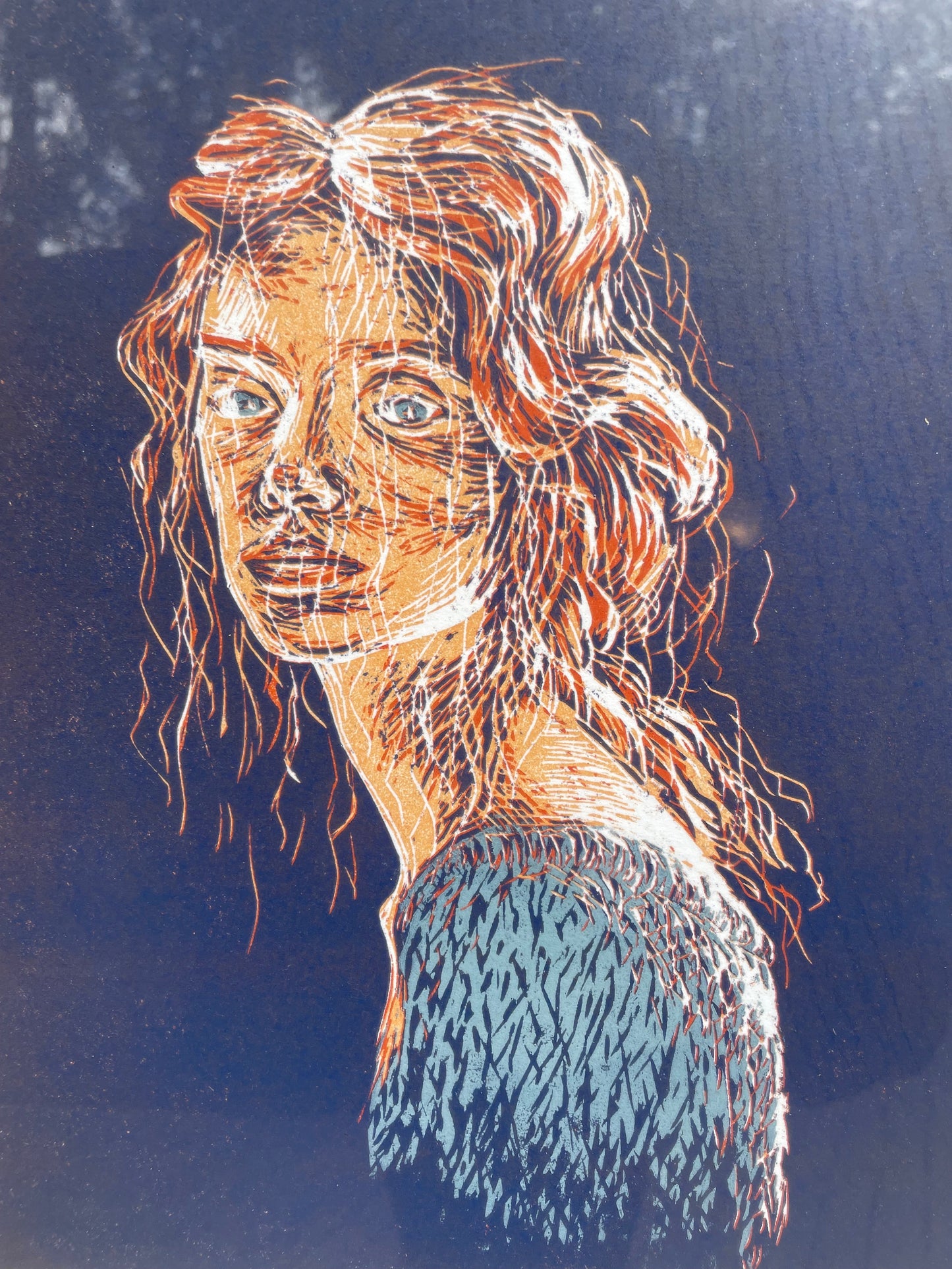 Xilografía "Ivanova" Etapa 3 - María Bascuñán