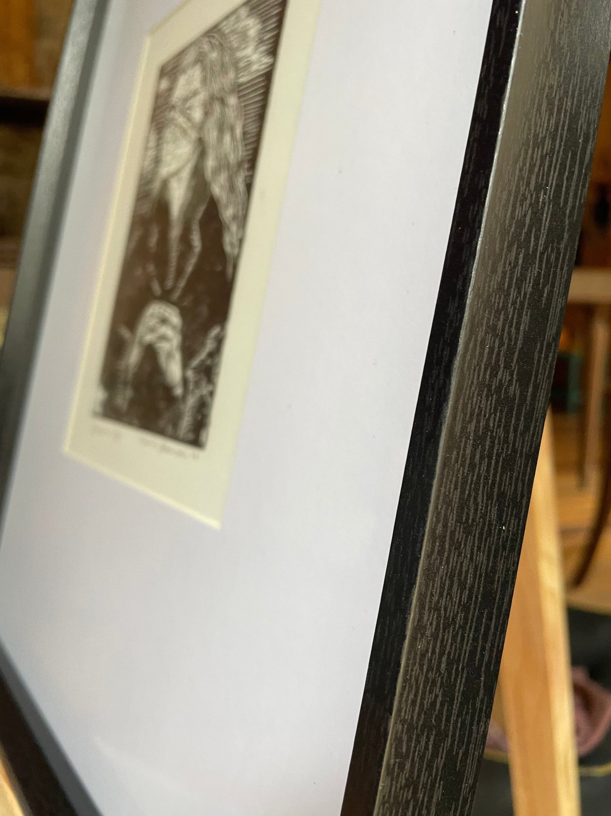 Xilografía "Jovanovic" en negro - María Bascuñán