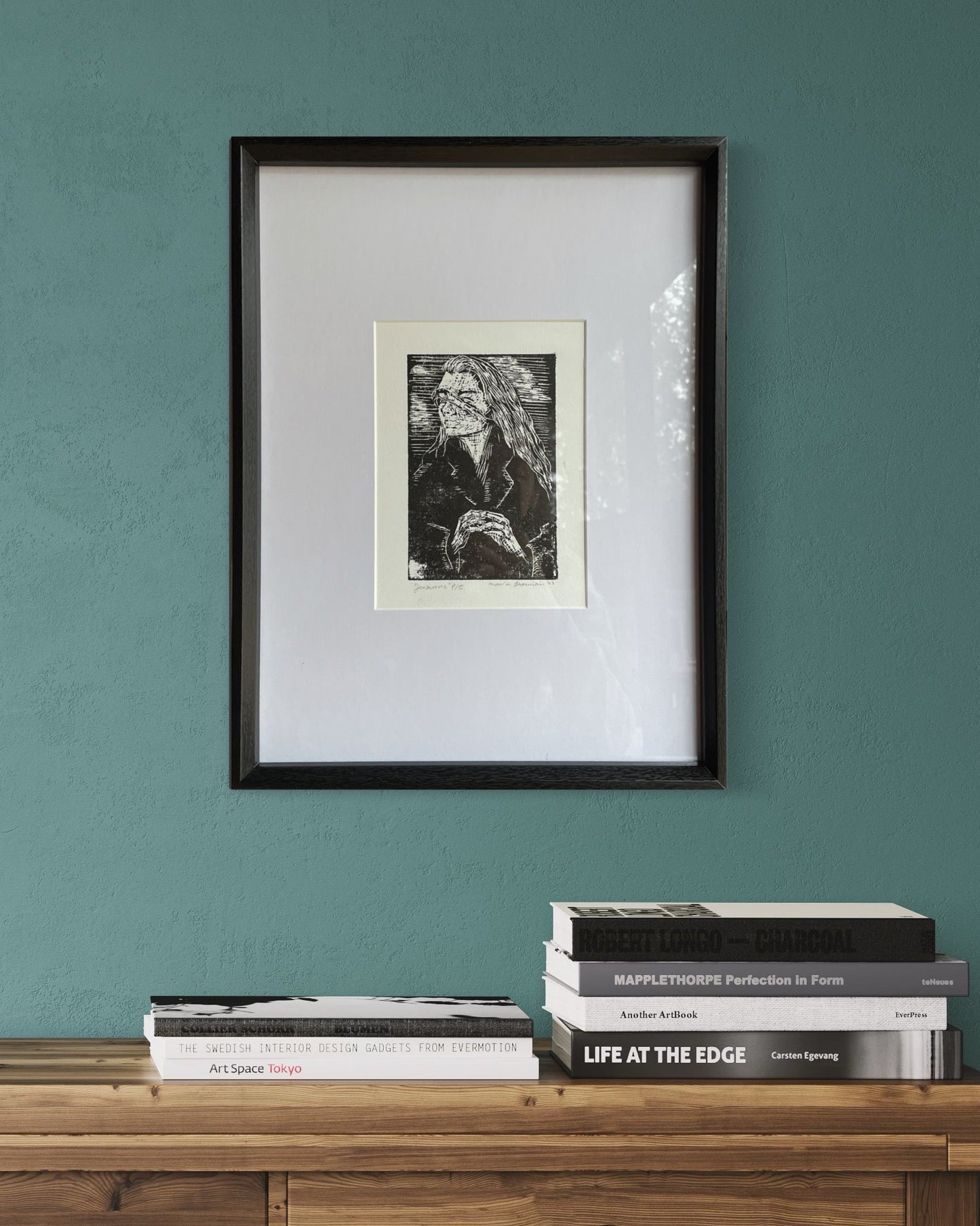 Xilografía "Jovanovic" en negro - María Bascuñán