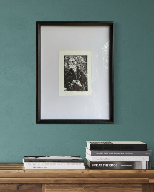 Xilografía "Jovanovic" en negro - María Bascuñán