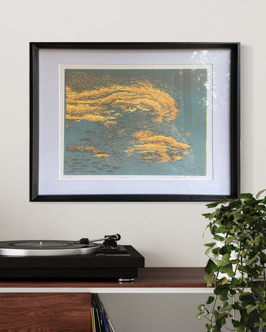 Xilografía "Arrébol" - María Bascuñán